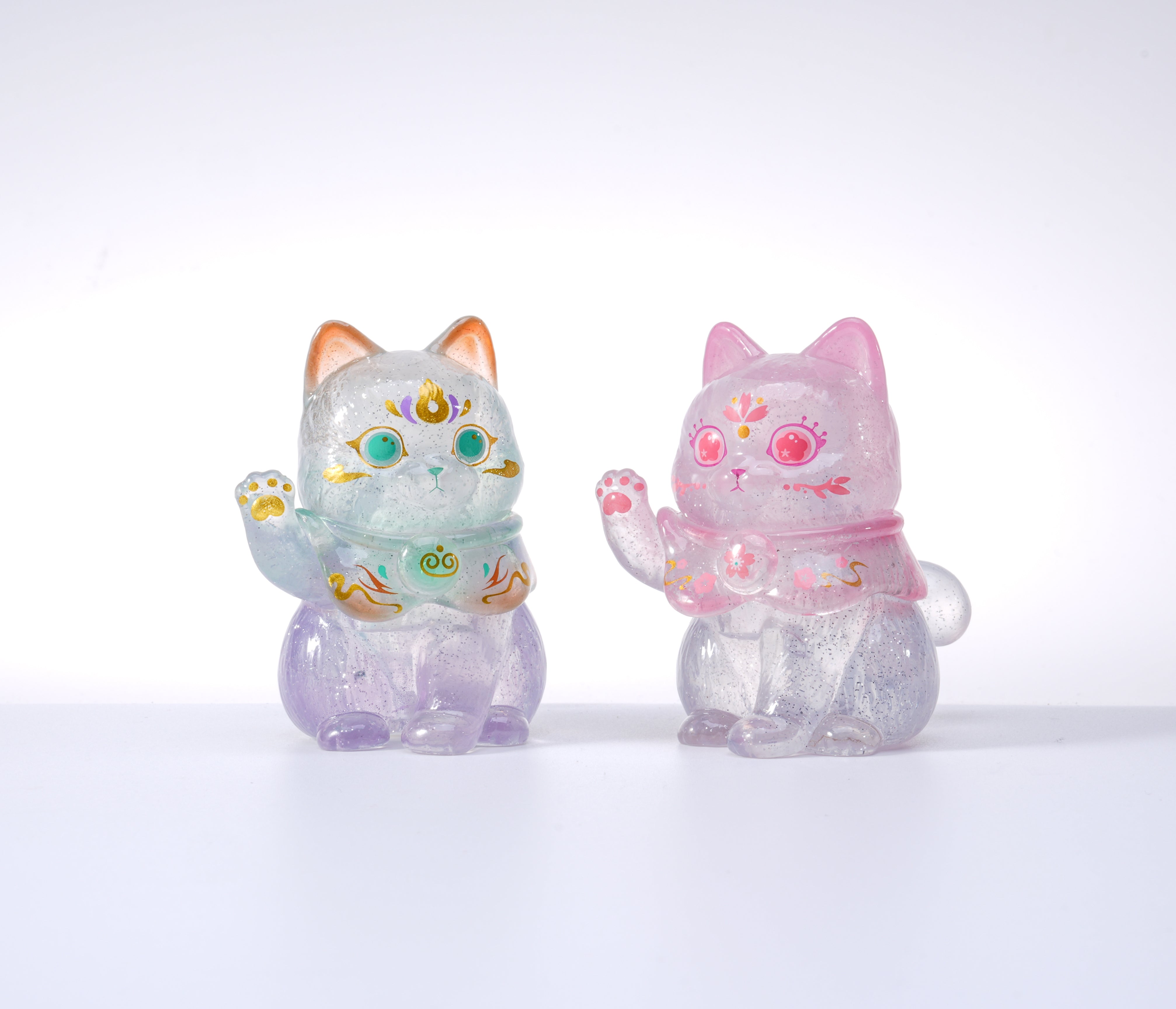 Lucky Cat Limited: Jade & Pink | Bluepiper Art Toy
