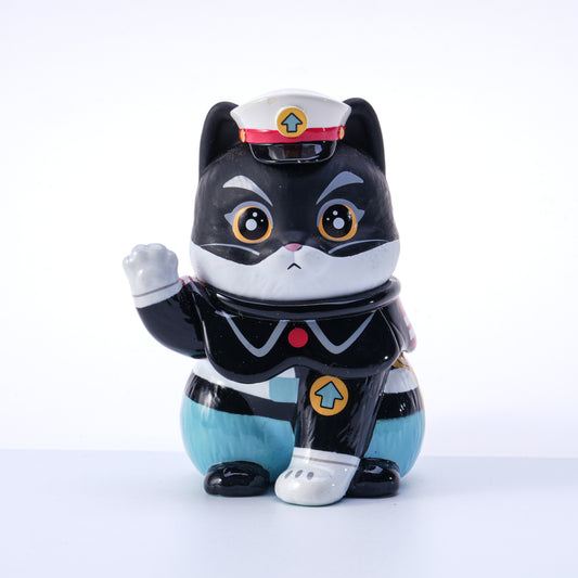 Lucky Cats Bring Every Blessing - black cat captain